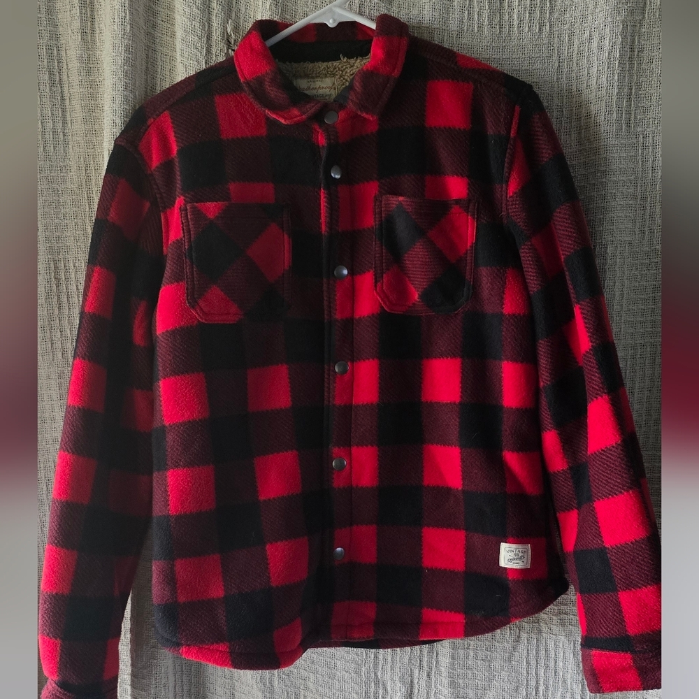 Weatherproof Vintage Red and Black Plaid Jacket